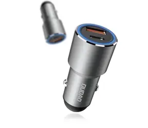 Dudao R4PQ nabíječka do auta /  USB-C / QC 3.0 / 22.5W / šedá