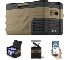 Rozbaleno - Peme Quest 30 Storm Sand / Autochladnička / 26.8 litrů / aplikace CAR FRIDGE FREEZER / rozbaleno