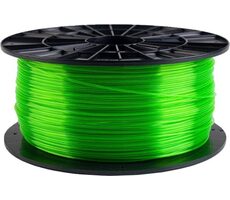 Plasty Mladeč tisková struna filament 1.75 PETG transparentní zelená 1 kg