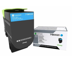 Lexmark CS/CX 317/417/517 nevratná tonerová kazeta azurová