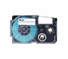 CASIO originální páska do tiskárny štítků CASIO XR-18X1 / černý tisk / průhledný podklad / nelaminovaná / 8m / 18mm