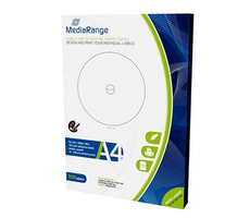 MediaRange CD & DVD & Blu-ray etikety 15mm - 118mm 50 listů(100 etiket)