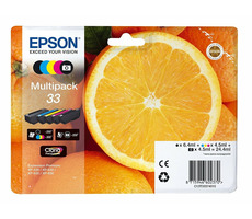 EPSON T33 originální cartridge 33 / XP-530 / XP-630 / XP-635 / XP-830 / 1x 6.4ml + 4x 4.5 ml / Multipack 