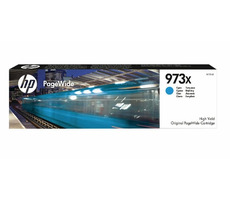 HP 973X originální cartridge azurová / PageWide Pro 452 & 477   / až 7000 stran