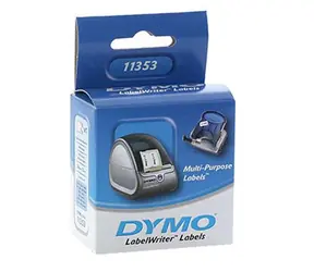 Dymo papírové štítky 25mm x 13mm / bílé / multifunkční / 1000 ks