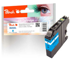 Peach remanufactured alternativní cartridge LC-525XL modrá / 12 ml / chip reset