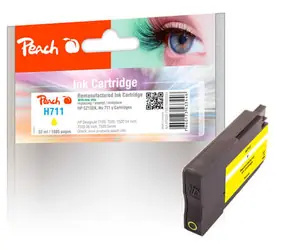 Peach remanufactured alternativní cartridge HP 711 (CZ132A) žlutá / 32 ml / new chip