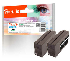 Peach remanufactured alternativní cartridge HP 711XL (CZ133A) TwinPack černá