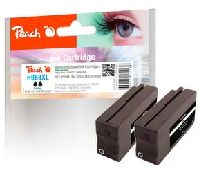 Peach remanufactured alternativní cartridge HP 953XL (L0S70AE) TwinPack černá / 2x59 ml / new chip