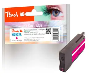 Peach remanufactured alternativní cartridge HP 953XL (F6U17AE) purpurová / 21 ml / new chip