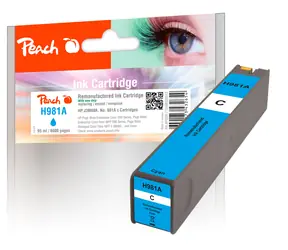 Peach remanufactured alternativní cartridge HP 981A (J3M68A) modrá / new chip