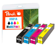 Peach remanufactured alternativní cartridge HP 981A MultiPack / new chip