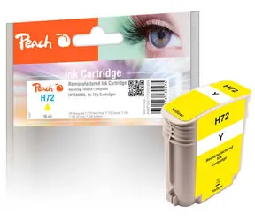 Peach remanufactured alternativní cartridge HP 72 (C9400A) žlutá / 76 ml / new chip