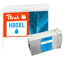 Peach remanufactured alternativní cartridge HP 80XL (C4846A) modrá / 350 ml / new chip