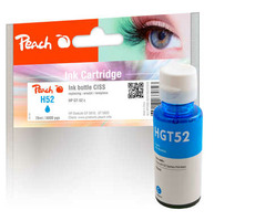 Peach kompatibilní lahvička s inkoustem HP GT52 modrá