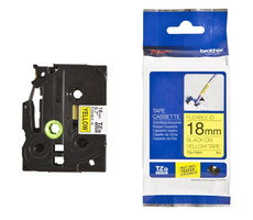 Brother TZEFX641 páska černá/ žlutý podklad