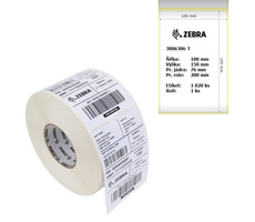 Zebra Z-Perform 1000D papírové etikety 100x150mm / jádro 76mm (3") / pr. role 200mm / 1020ks / 1 role