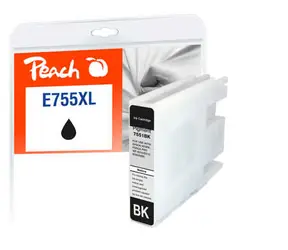 Peach T7551 755XL kompatibilní cartidge černá / pro WorkForce Pro WF-8090 DW Series / 130 ml