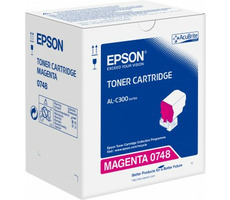 EPSON originální toner C13S050748 fialová / pro EPSON WorkForce AL-C300 / 8.800 stran 