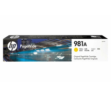 HP originální inkoustová náplň 981A žlutá / pro HP PageWide Enterprise Color 556dn & 556xh / 68.5ml