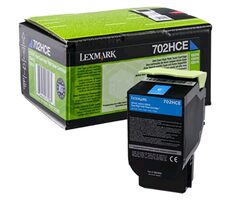 Lexmark 702HCE Korporátní vysokokapacitní tonerová kazeta modrá / 3.000 stran