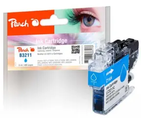 Peach alternativní cartridge Brother LC-3211 modrá / pro DCP-J772 & MFC-J890 / 6ml / new chip