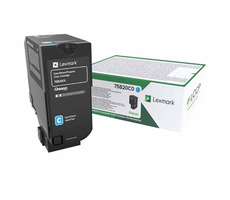 Lexmark 75B20C0 vratná tonerová kazeta modrá / pro Lexmark CS727de & CX727de & CS728de / 10.000 stran