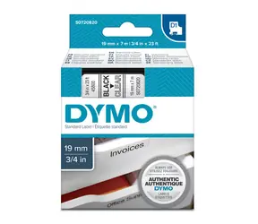Dymo originální páska do tiskárny štítků 19mm x 7m (průhledný podklad)