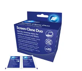 AF Screen-Clene Duo - Antistatické čisticí ubrousky na obrazovky suchý & mokrý / (20+20ks)