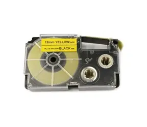 Xerox kompatibilní páska s Casio XR-12YW1 / žlutý podklad / černý tisk / šířka 12 mm / délka 8 m