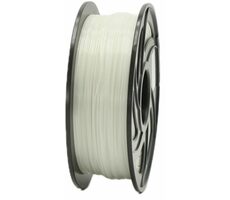 XtendLan PLA filament průhledně-bílá / struna pro 3D tiskárnu / PLA / 1.75mm / 1kg   