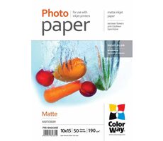 COLORWAY Fotopapír 10x15 (matný) - 190g/m2 50ks