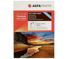 AgfaPhoto Premium Double Side Matt-Coated 220g A4 20ks / Fotopapír / matný