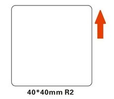 Niimbot štítky R 40x40 mm pro B21 & B21S & B1 & B3S bílá / 180ks 