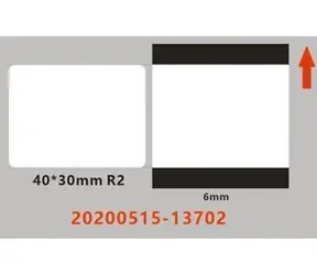 Niimbot štítky ER 40x30 mm pro B21 & B21S & B1 & B3S průhledná / 230ks 