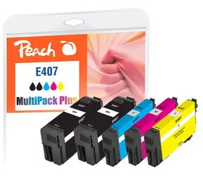 Peach 407 alternatvní cartidge MultiPack Plus / pro WorkForce Pro WF-4745 & WorkForce Pro WF-4745DTWF / 2x43 & 3x23 ml