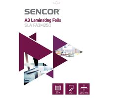 SENCOR SLA FA3M250 Laminovací fólie A3/250mic (25ks)