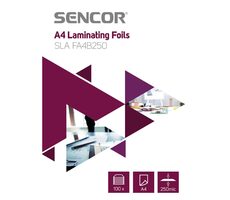 SENCOR SLA FA4B250 Laminovací fólie A4/250mic (100ks)