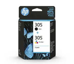 HP 6ZD17AE originální cartridge 305 tříbarevná + černá / HP DeskJet 2320 & HP DeskJet 2720 