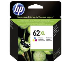 HP 62XL (C2P07AE) inkoustová kazeta CMY / pro HP ENVY 5540 & 5640 & 5646 & 7640 & OfficeJet 200 & 250 / 11.5 ml