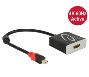 DeLock mini Displayport 1.2 samec > HDMI samice 4K 60 Hz aktivní