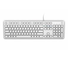 DELL KB-216 US bílá / Multimediální klávesnice / US / QWERTY / USB