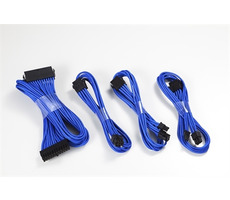 Phanteks sada prodlužovacích kabelů modrá / 50cm / 24-Pin ATX / 8-Pin EPS / 2x 6+2-Pin PCIe