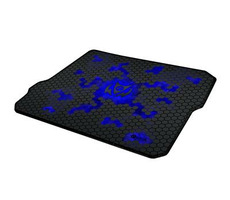 C-TECH ANTHEA CYBER BLUE / Herní podložka pod myš / 320x270x4mm / obšité okraje