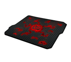 C-TECH ANTHEA CYBER RED / Herní podložka pod myš / 320x270x4mm / obšité okraje