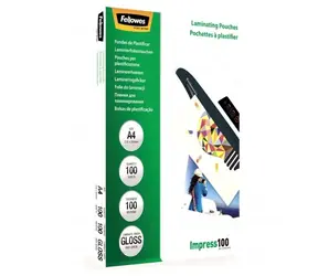 Fellowes A4 100 mic / Laminovací fólie / 100ks / lesklá