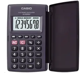 CASIO HL 820LV BK černá / kapesní kalkulačka / osmimístná