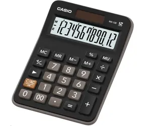 CASIO MX 12 B černá / stolní kalkulačka / dvanáctimístná