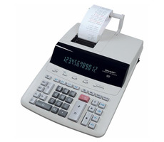 SHARP SH-CS2635RHGYSE bílá / stolní kalkulačka s tiskem / dvanáctimístná