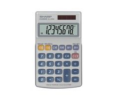 SHARP EL-250S bílá / stolní kalkulačka / osmimístná